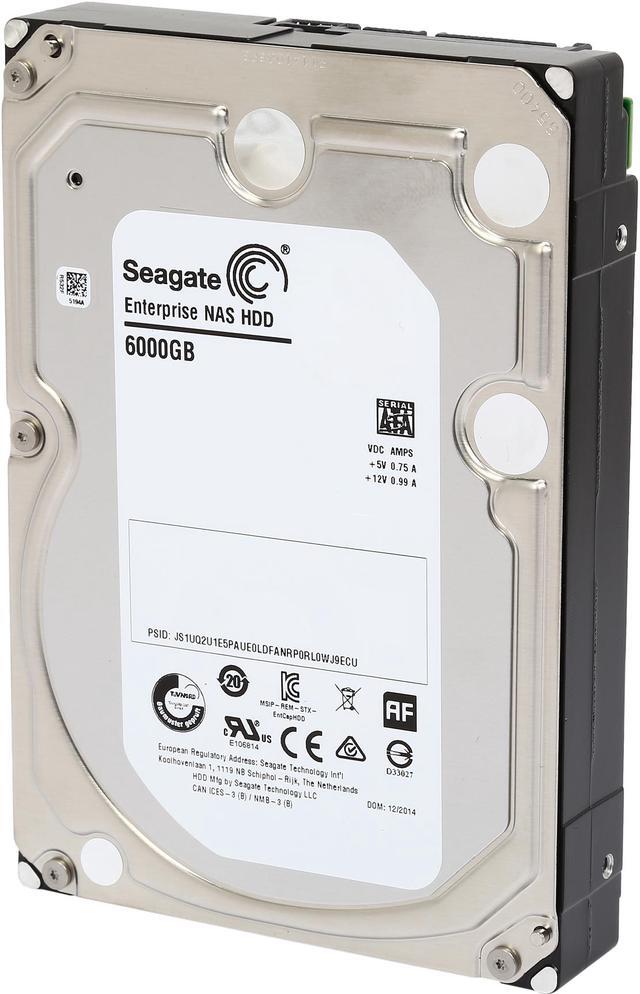 Alt view image 5 of 9 - Seagate Enterprise NAS ST6000VN0001 6TB 7200 RPM 128MB Cache SATA 6.0Gb/s 3.5" Internal Hard Drive Bare Drive