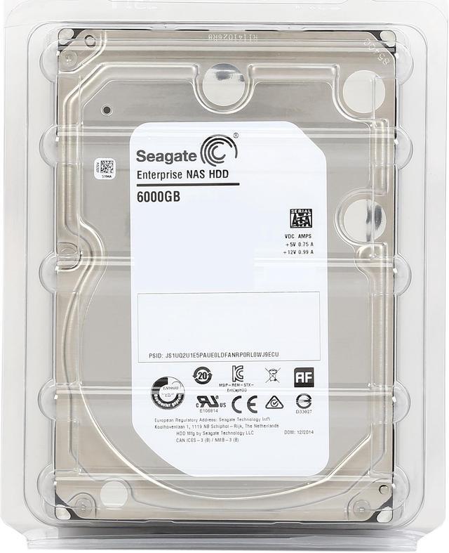Alt view image 9 of 9 - Seagate Enterprise NAS ST6000VN0001 6TB 7200 RPM 128MB Cache SATA 6.0Gb/s 3.5" Internal Hard Drive Bare Drive