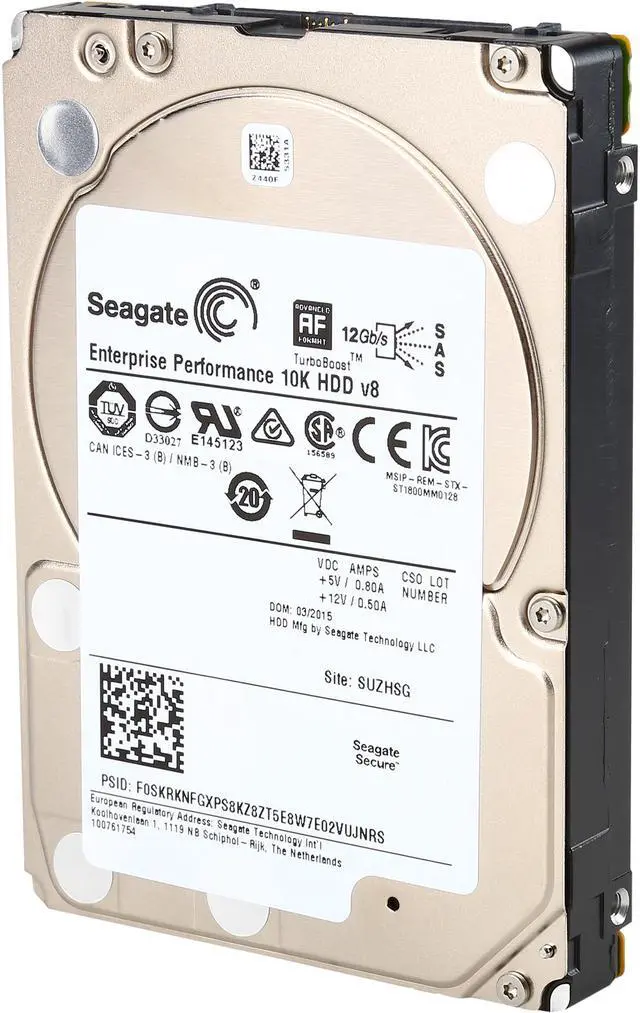 Main image of Seagate ST600MM0158 600GB 10000 RPM 128MB Cache SAS 12Gb/s 2.5" Internal Hard Drive Bare Drive
