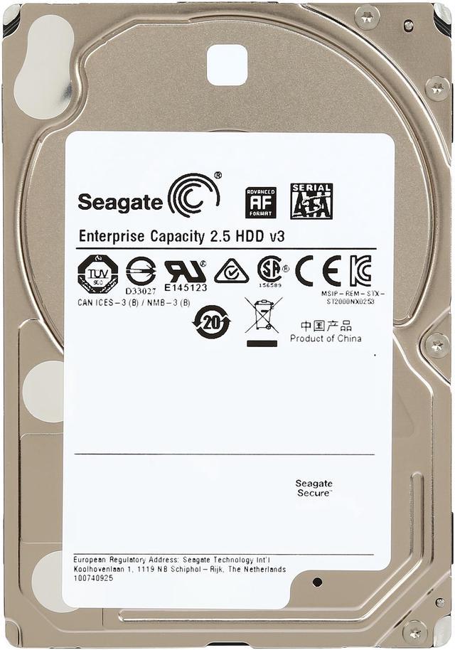 Seagate Exos 7E2000 1TB 512e SATA 6Gb/s 7200 RPM 2.5-Inch 