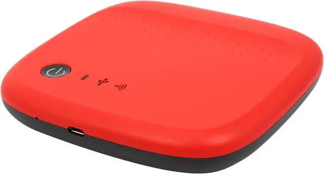 Main image of Seagate 500GB Wireless Mobile External Hard Drive STDC500402 Red