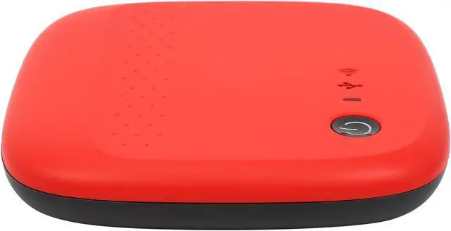 Alt view image 4 of 6 - Seagate 500GB Wireless Mobile External Hard Drive STDC500402 Red