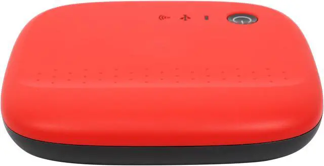 Alt view image 5 of 6 - Seagate 500GB Wireless Mobile External Hard Drive STDC500402 Red