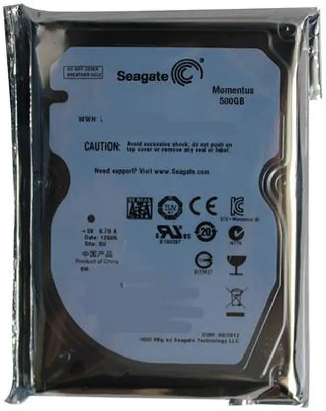 Alt view image 5 of 5 - Seagate Momentus ST9500424AS 500GB 7200 RPM 16MB Cache SATA 3.0Gb/s 2.5" Internal Notebook Hard Drive