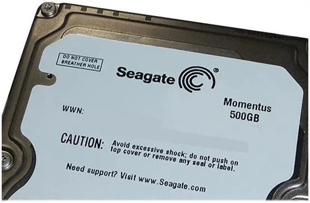 Alt view image 4 of 5 - Seagate Momentus ST9500424AS 500GB 7200 RPM 16MB Cache SATA 3.0Gb/s 2.5" Internal Notebook Hard Drive