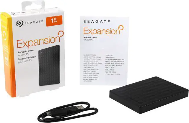 Alt view image 8 of 9 - Seagate Portable Hard Drive 1TB HDD - External Expansion for PC Windows PS4 & Xbox - USB 2.0 & 3.0 Black (STEA1000400)