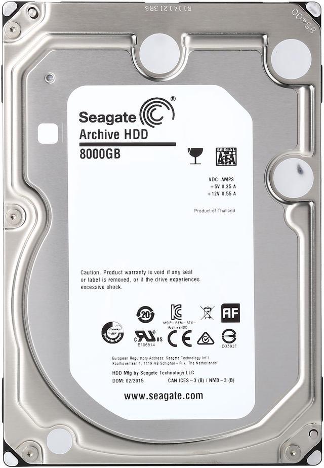 Alt view image 6 of 8 - Seagate Archive HDD v2 ST8000AS0002 8TB 5900 RPM 128MB Cache SATA 6.0Gb/s 3.5" Internal Hard Drive Bare Drive
