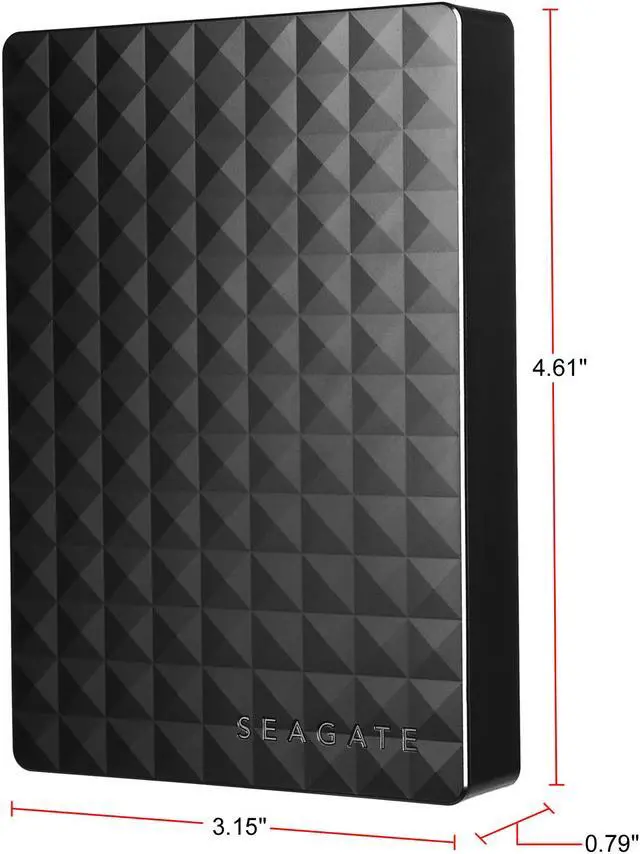 Alt view image 2 of 6 - Seagate Portable Hard Drive 4TB HDD - External Expansion for PC Windows PS4 & Xbox - USB 2.0 & 3.0 Black (STEA4000400)