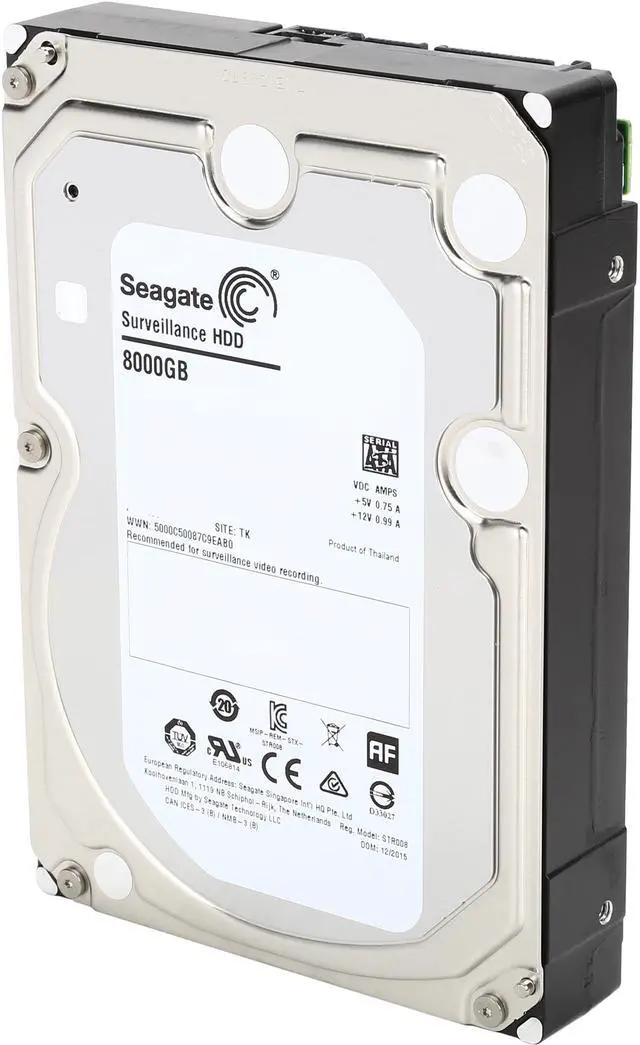Alt view image 2 of 5 - Seagate Surveillance HDD ST8000VX0002 8TB 256MB Cache SATA 6.0Gb/s 3.5" Internal Hard Drive Bare Drive