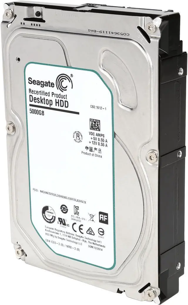 Main image of Seagate ST5000DM000 5TB N/A 128MB Cache SATA 6.0Gb/s 3.5" Internal Hard Drive Bare Drive