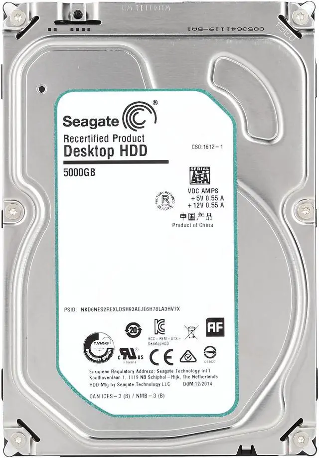 Alt view image 2 of 4 - Seagate ST5000DM000 5TB N/A 128MB Cache SATA 6.0Gb/s 3.5" Internal Hard Drive Bare Drive