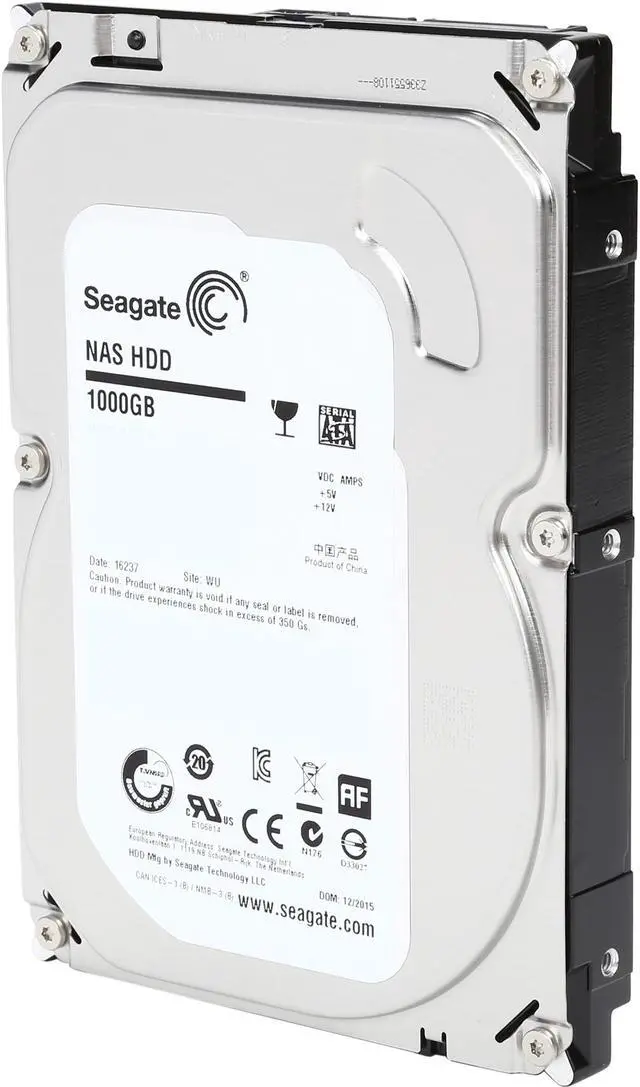 Main image of Seagate NAS HDD ST1000VN000 1TB 64MB Cache SATA 6.0Gb/s 3.5" Internal Hard Drive