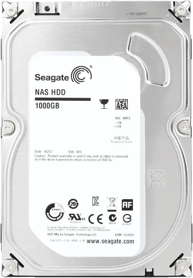 Alt view image 2 of 4 - Seagate NAS HDD ST1000VN000 1TB 64MB Cache SATA 6.0Gb/s 3.5" Internal Hard Drive