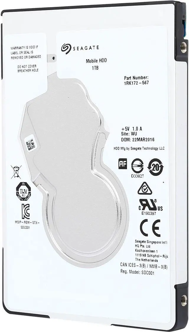Alt view image 5 of 8 - Seagate ST1000LM035 1TB 5400 RPM 128MB Cache SATA 6.0Gb/s 2.5" Internal Notebook Hard Drive