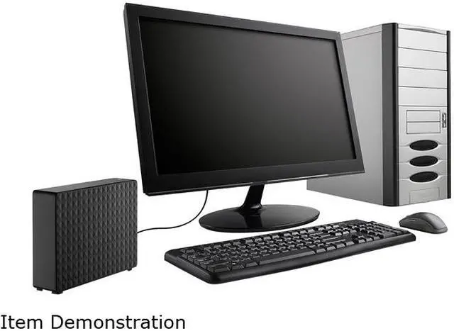 Alt view image 6 of 6 - Seagate Expansion Desktop Hard Drive 8TB HDD External - PC Windows PS4 & Xbox - USB 2.0 & 3.0 Black (STEB8000100)