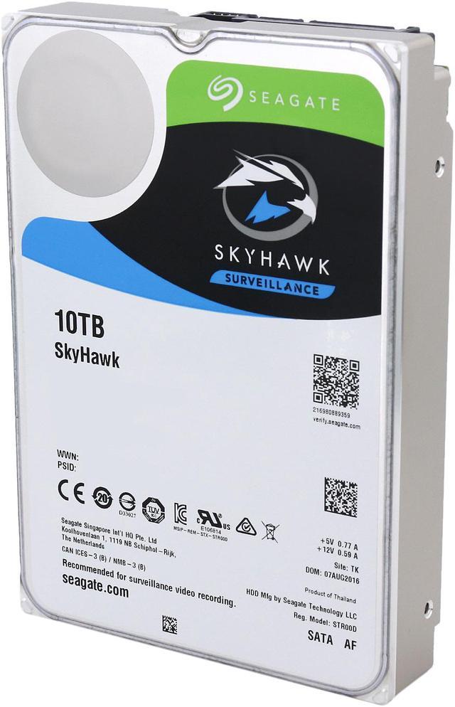 Seagate SkyHawk 10TB Surveillance Hard Drive 256MB Cache SATA 6.0Gb/s 3.5