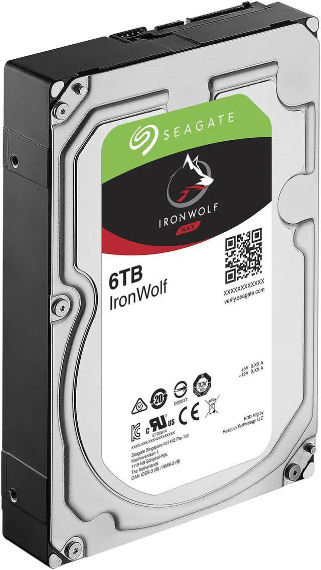 Alt view image 4 of 5 - Seagate IronWolf 6TB NAS Hard Drive 7200 RPM 128MB Cache SATA 6.0Gb/s 3.5" Internal Hard Drive ST6000VN0041
