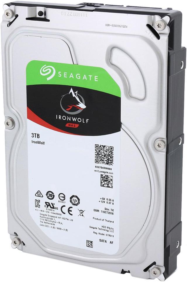 Seagate IronWolf 3Tb NAS Internal Hard Drive HDD ? 3.5 Inch Sata