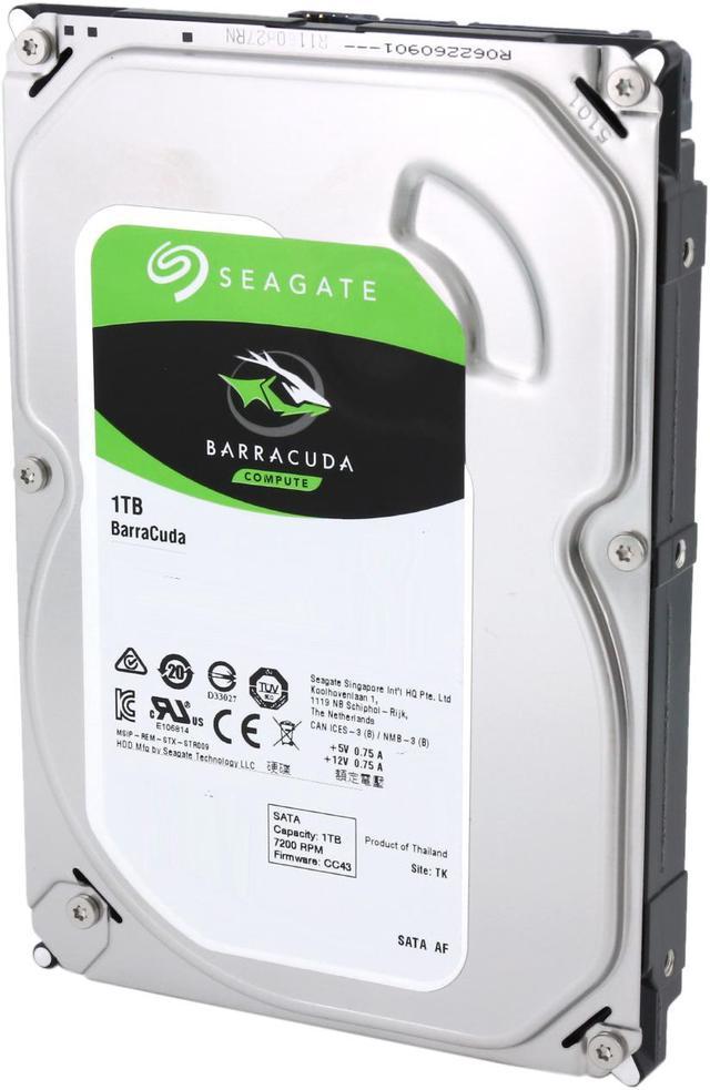 Seagate BarraCuda ST1000DM010 1TB 7200 RPM 64MB Cache SATA 6.0Gb/s 3.5