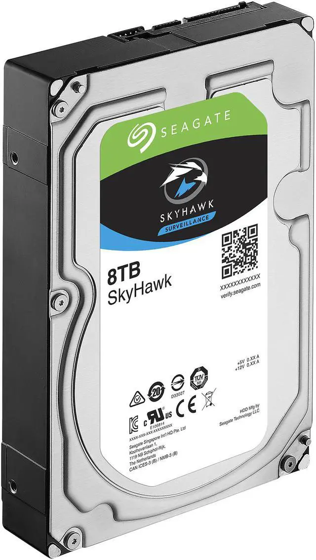 Alt view image 4 of 5 - Seagate SkyHawk 8TB Surveillance Hard Drive 256MB Cache SATA 6.0Gb/s 3.5" Internal Hard Drive ST8000VX0022