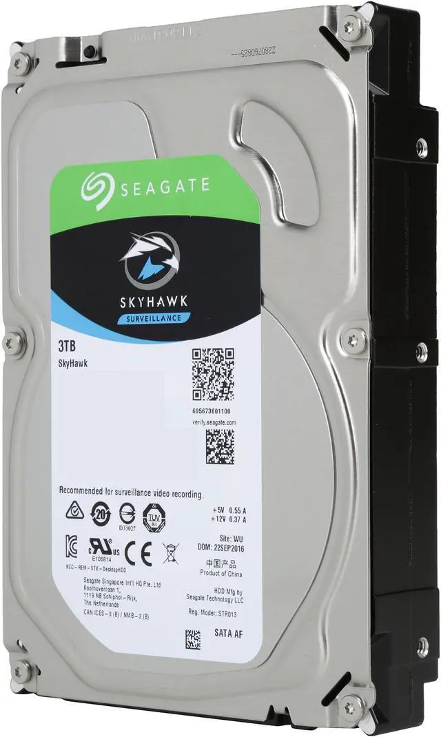 Seagate SkyHawk 3TB Surveillance Hard Drive 64MB Cache SATA