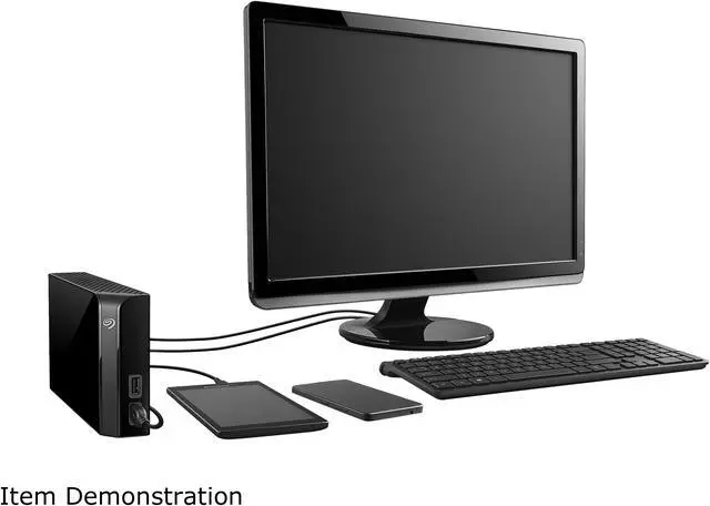 Alt view image 12 of 13 - Seagate Backup Plus Hub 4TB USB 3.0 Desktop External Hard Drive STEL4000100 Black