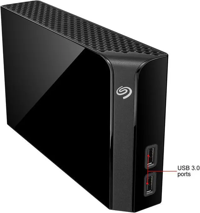 Alt view image 7 of 13 - Seagate Backup Plus Hub 4TB USB 3.0 Desktop External Hard Drive STEL4000100 Black