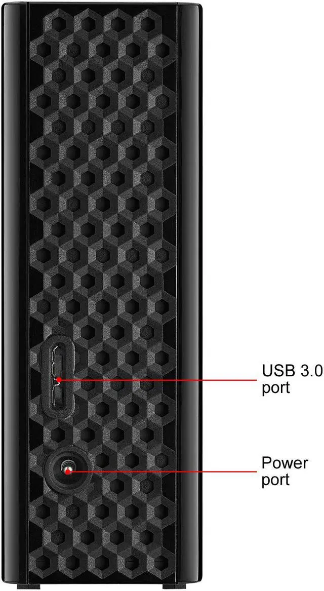 Alt view image 9 of 13 - Seagate Backup Plus Hub 4TB USB 3.0 Desktop External Hard Drive STEL4000100 Black