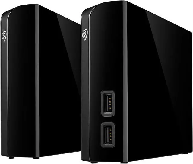 Alt view image 11 of 14 - Seagate Backup Plus Hub 6TB 2 x USB 3.0 Hard Drives - Desktop External STEL6000100 Black