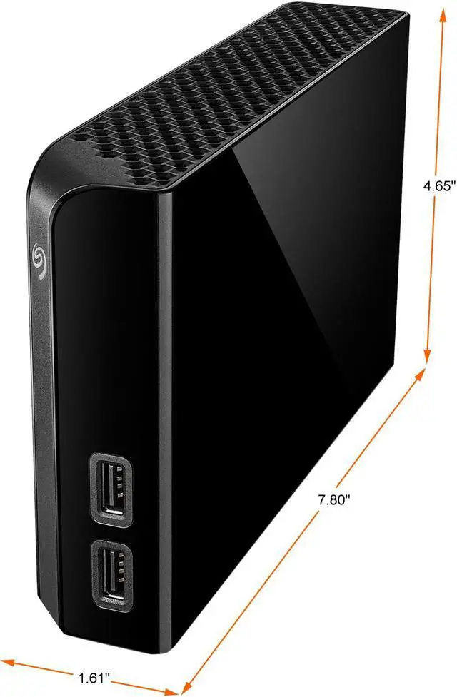 Alt view image 5 of 14 - Seagate Backup Plus Hub 8TB USB 3.0 Hard Drives - Desktop External STEL8000100