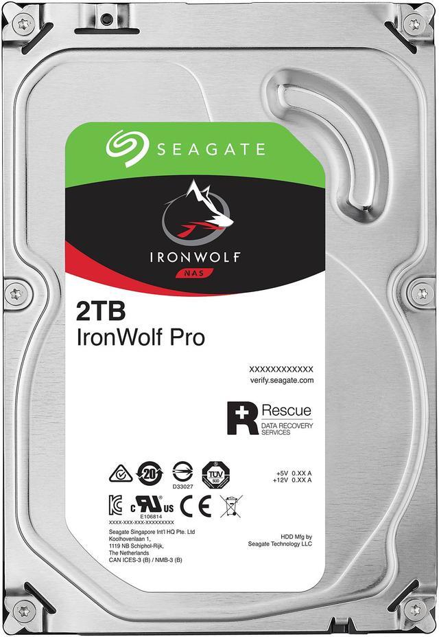 Seagate IronWolf Pro 2TB NAS Hard Drive 7200 RPM 128MB Cache