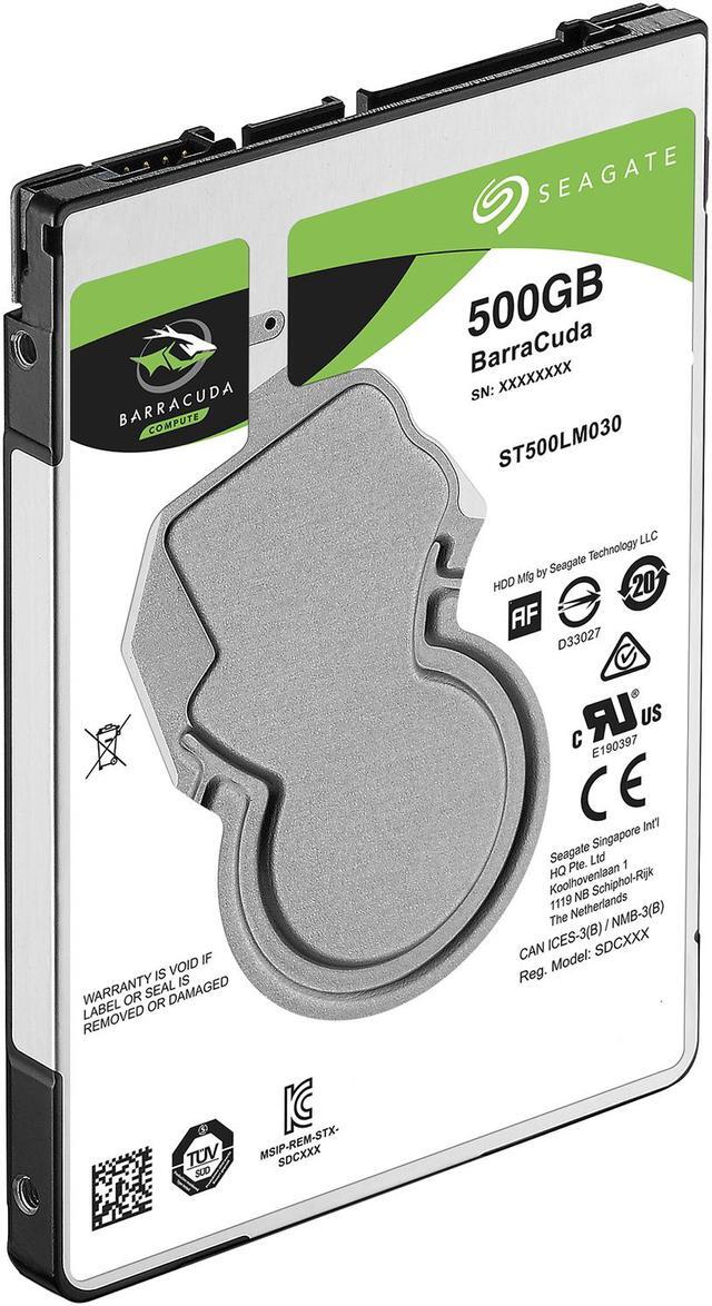 Alt view image 4 of 5 - Seagate 500GB BarraCuda 5400 RPM 128MB Cache SATA 6.0Gb/s 2.5" Laptop Internal Hard Drive ST500LM030