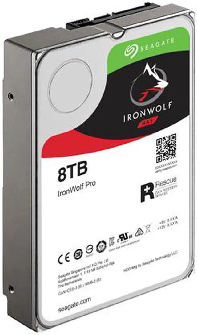 Alt view image 4 of 5 - Seagate IronWolf Pro 8TB NAS Hard Drive 7200 RPM 256MB Cache SATA 6.0Gb/s 3.5" Internal Hard Drive ST8000NE0004