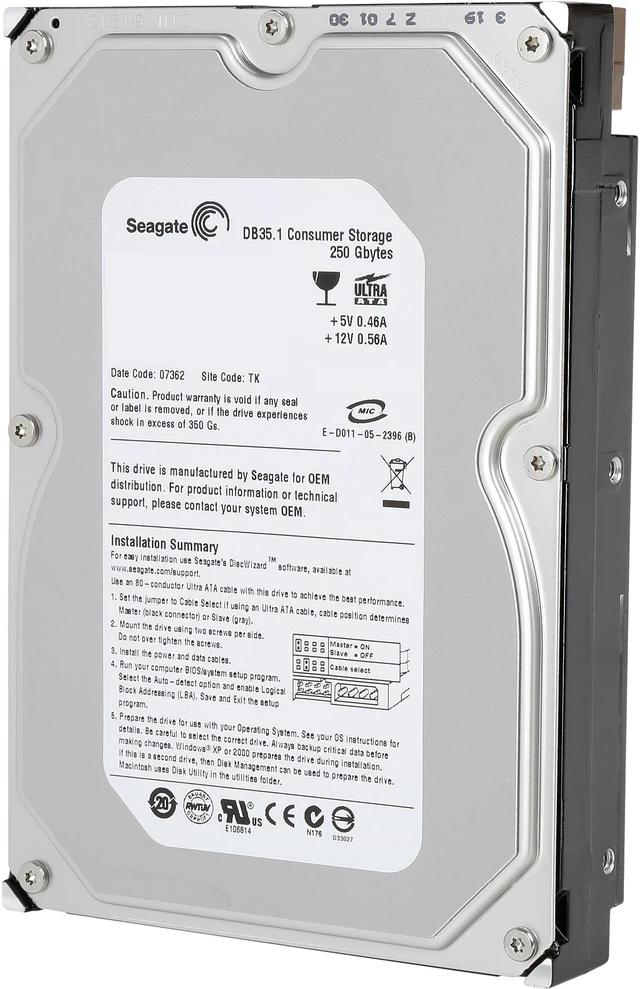 Seagate DB35 Series ST3250823ACE 250GB 7200 RPM 8MB Cache IDE