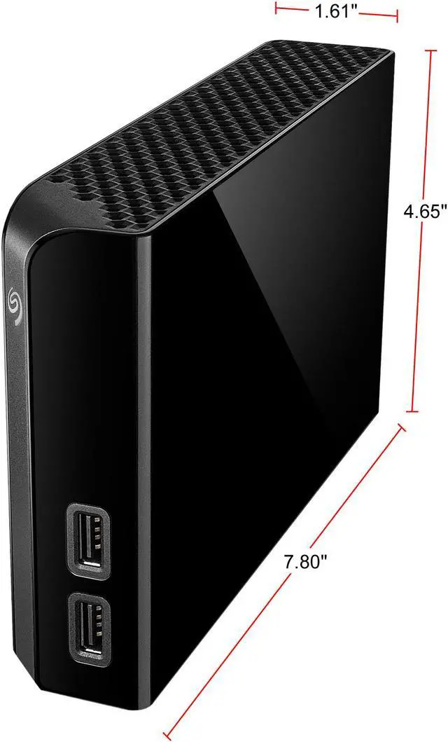 Alt view image 6 of 13 - Seagate Backup Plus Hub 10TB USB 3.0 3.5" Desktop External Hard Drive STEL10000400 Black
