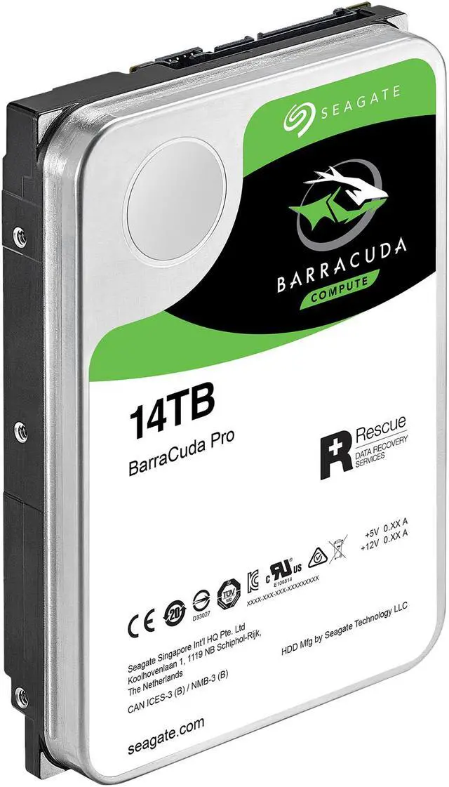 Alt view image 4 of 5 - Seagate BarraCuda Pro ST14000DM001 14TB 7200 RPM 256MB Cache SATA 6.0Gb/s 3.5" Internal Hard Drive