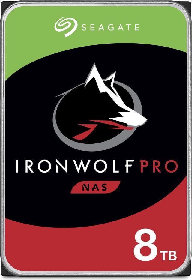 Seagate IronWolf Pro 8TB NAS Hard Drive 7200 RPM 256MB Cache CMR SATA  6.0Gb/s 3.5