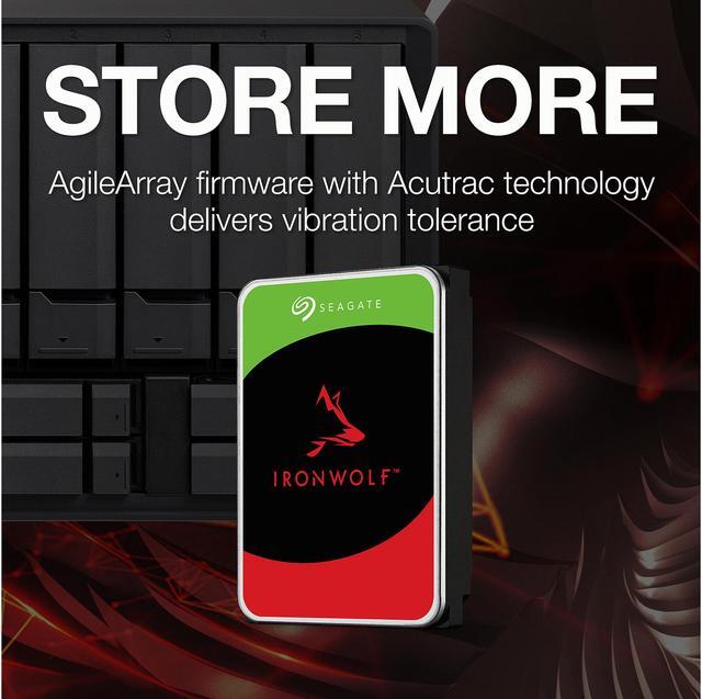 Alt view image 4 of 4 - Seagate IronWolf 8TB NAS Hard Drive 7200 RPM 256MB Cache SATA 6.0Gb/s CMR 3.5" Internal HDD for RAID Network Attached Storage ST8000VN004-NE