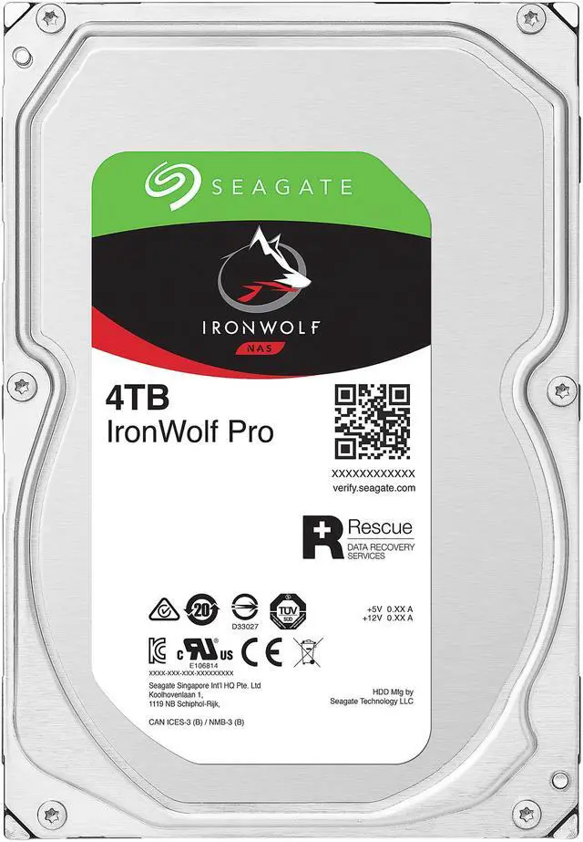 Alt view image 6 of 8 - Seagate IronWolf Pro 4TB NAS Hard Drive 7200 RPM 256MB Cache CMR SATA 6.0Gb/s 3.5" Internal HDD ST4000NE001