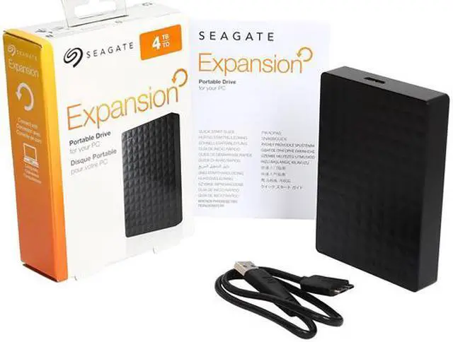 Alt view image 5 of 5 - Seagate 4TB Expansion Portable Hard Drive USB 3.0 Model STEA4000409 Black