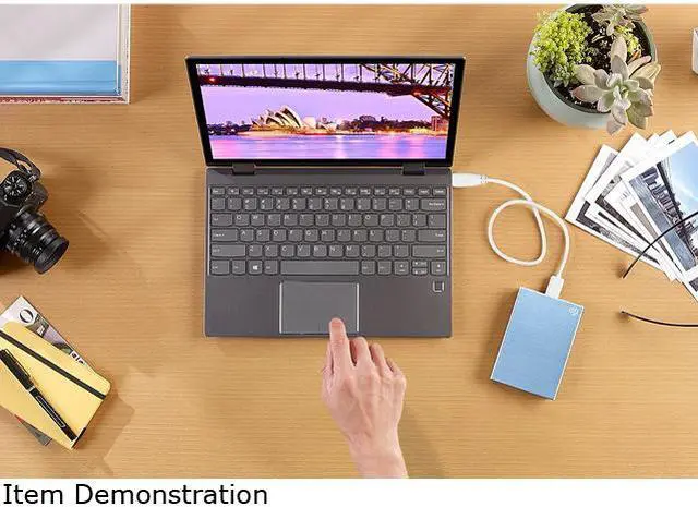 Alt view image 9 of 9 - Seagate 4TB One Touch Portable Hard Drive USB 3.2 Gen 1 (USB 3.0) Model STKC4000402 Light Blue