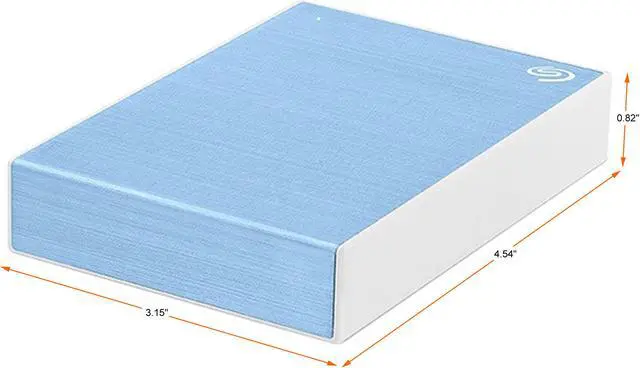 Alt view image 4 of 9 - Seagate 4TB One Touch Portable Hard Drive USB 3.2 Gen 1 (USB 3.0) Model STKC4000402 Light Blue