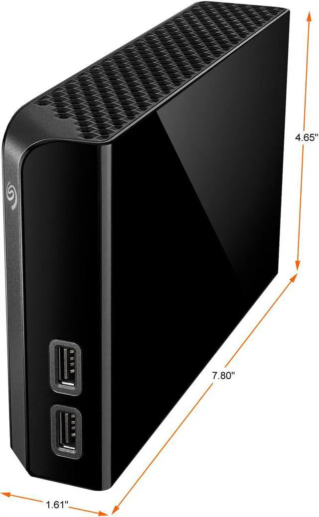 Alt view image 12 of 12 - Seagate Backup Plus Hub 14TB USB 3.0 Desktop External Hard Drive STEL14000400 Black