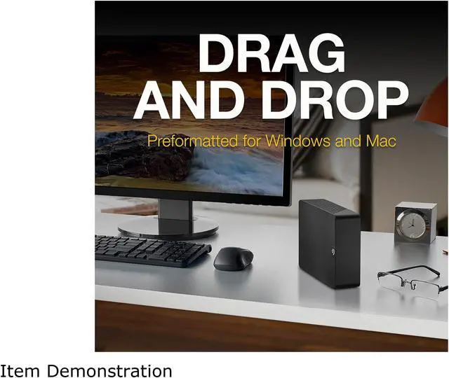 Alt view image 5 of 6 - Seagate Expansion Desktop 16TB External Hard Drive HDD - USB 3.0 - STKP16000400