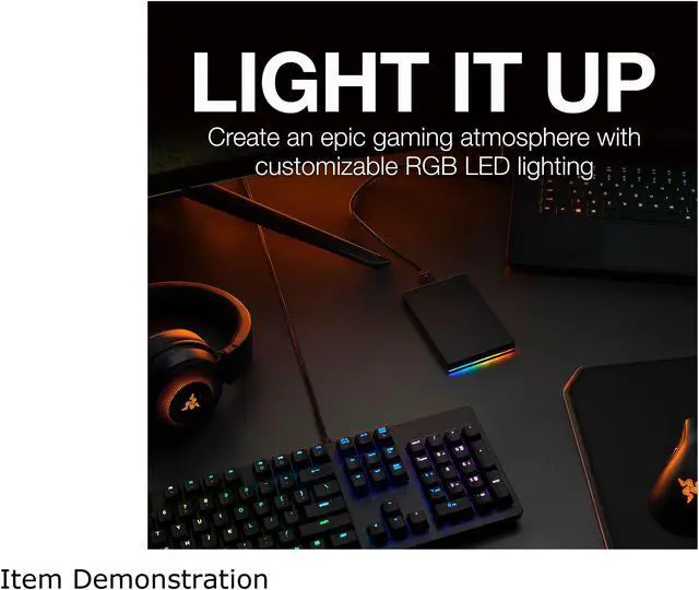 Alt view image 4 of 8 - Seagate FireCuda Gaming Hard Drive External Hard Drive 2TB - USB 3.2 Gen 1, RGB LED Lighting for PC and Mac with Rescue Services (STKL2000400)