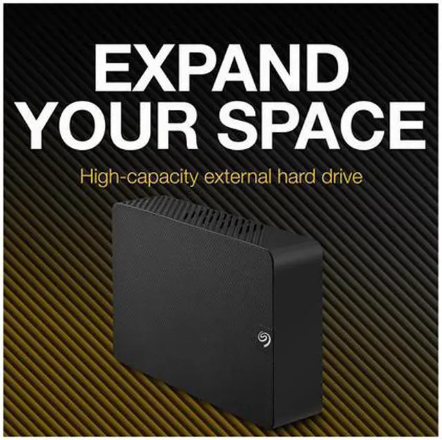 Alt view image 6 of 6 - Seagate Expansion 18TB External Hard Drive HDD - USB 3.0, with Rescue Data Recovery Services (STKP18000400)