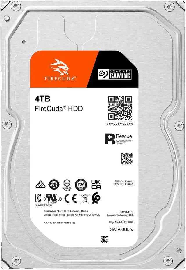 Alt view image 4 of 4 - Seagate FireCuda ST4000DX005 4TB 7200 RPM 256MB Cache SATA 6.0Gb/s 3.5" Internal HDD Bare Drive