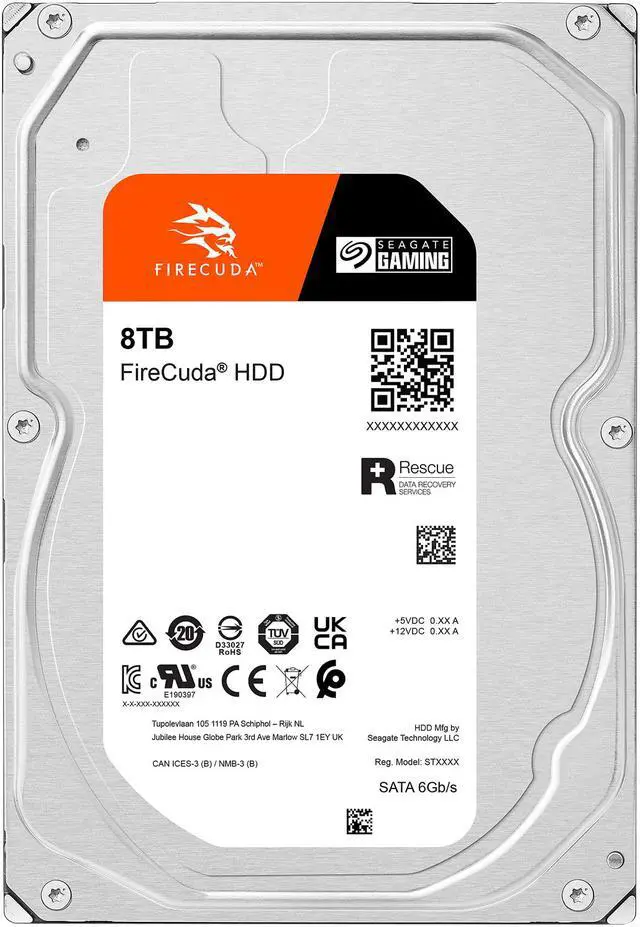 Alt view image 4 of 4 - Seagate FireCuda ST8000DX001 8TB 7200 RPM 256MB Cache SATA 6.0Gb/s 3.5" Internal HDD Bare Drive