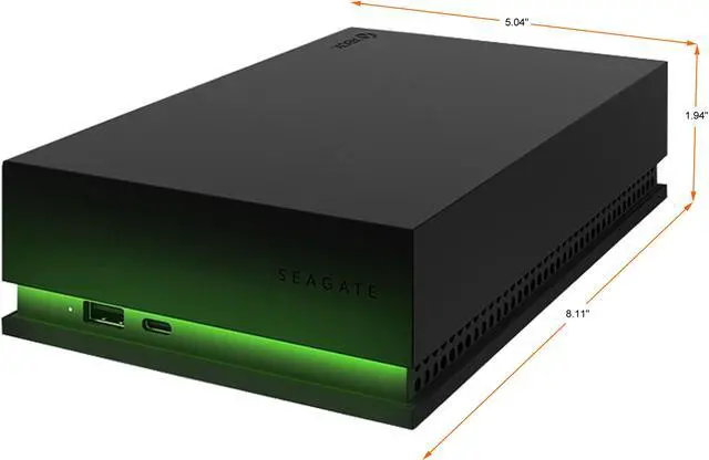Alt view image 2 of 3 - Seagate 8TB USB 3.2 Gen 1 USB-C and USB-A Game Drive Hub for Xbox STKW8000400