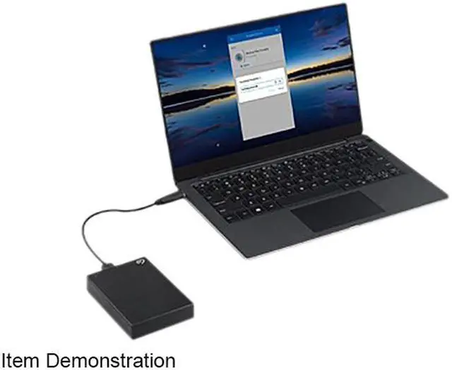 Alt view image 10 of 10 - Seagate One Touch 5TB External HDD with Password Protection - Black